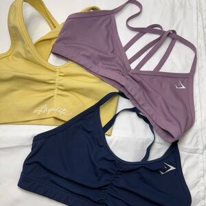 Women's Sports bra- Purple, Yellow, and Blue